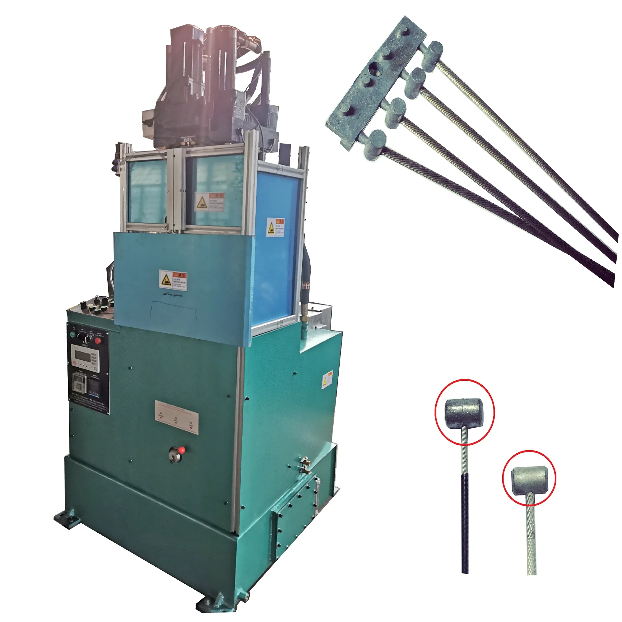 Die casting machine for making push pull cables ends/heads/nipple