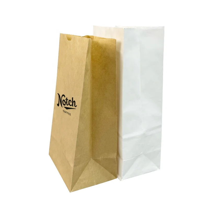 2lb 4lb 6lb 8lb custom printing logo white brown SOS lunch paper bags grocery gift craft snack treat grocery shopping paper bags