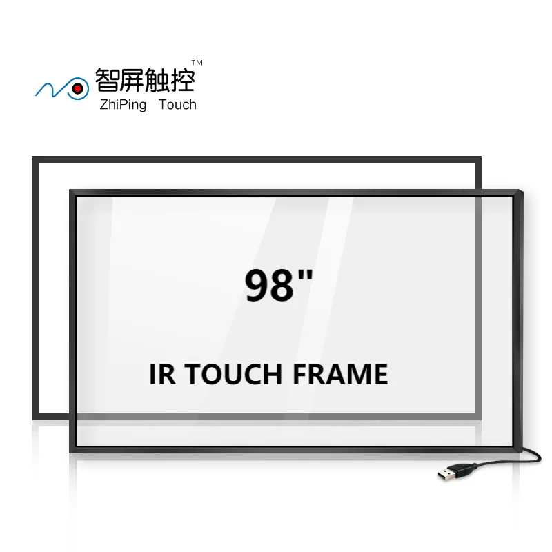 ZPTOUCH 98 100 110 120 inch IR MULTI TOUCH FRAME with 20 points