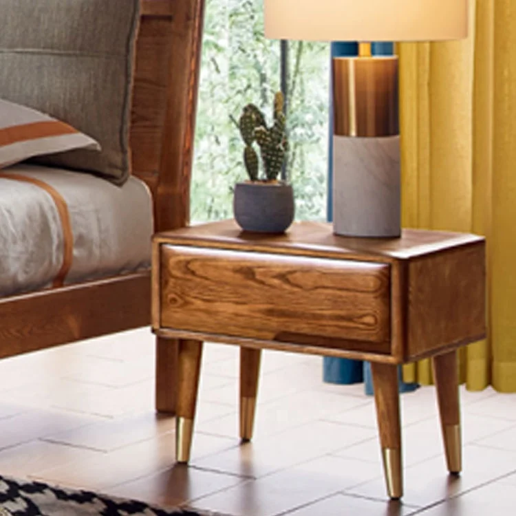 2020 Hot Sale Nordic Modern Style Bedroom Furniture Queen Size Wooden Bed