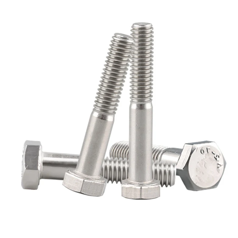 M8 M10 Hexagon Bolts Din933 Stainless Steel Hex Head Bolt Fasteners manufacturer design custom hex bolts