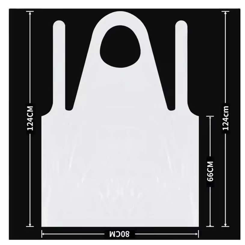 Hot Disposable PE CPE Biodegradable Sleeveless Apron Sanitary Kitchen Tool for Cooking Cleaning Health Safety Food Commercial