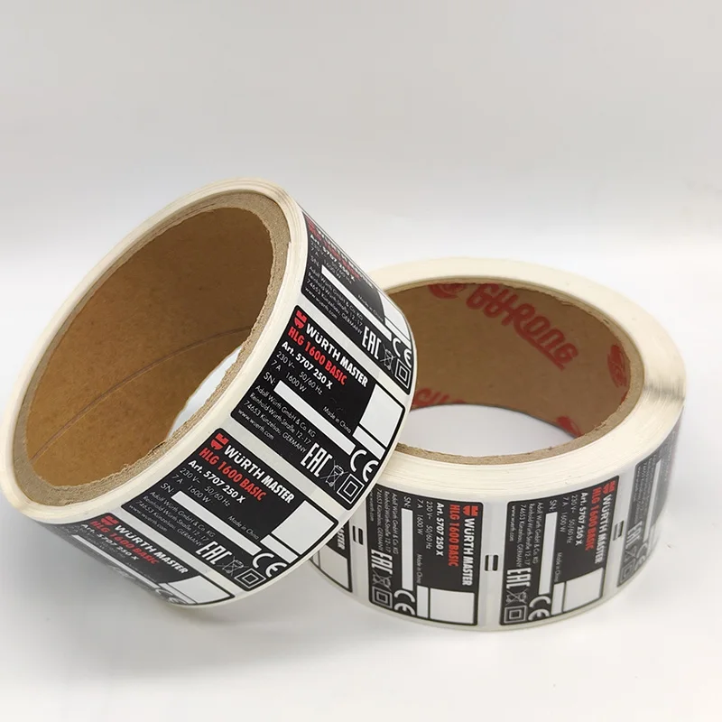 Premium quality OEM full color print industrial adhesive label stickers with competitive price