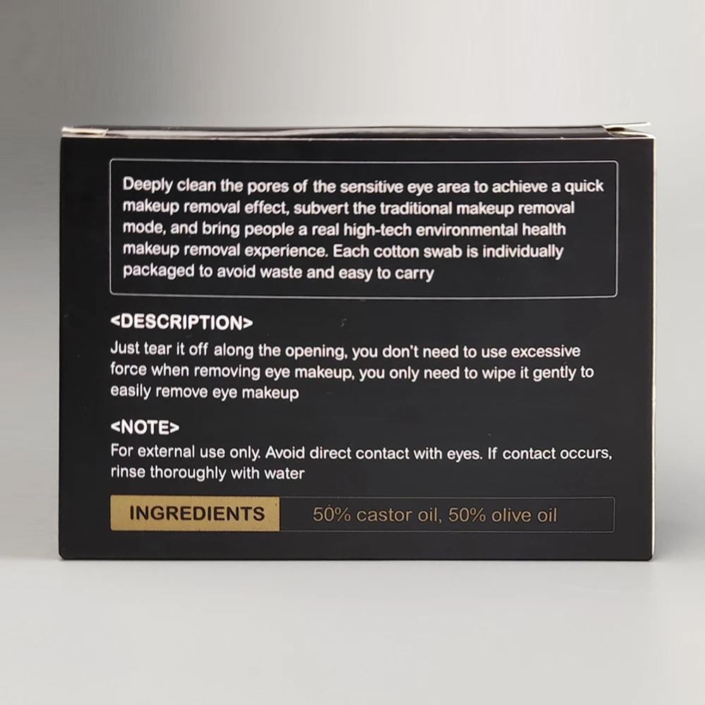 Olive oil portable double-headed reusable ear stick in box makeup silicone cotton swab