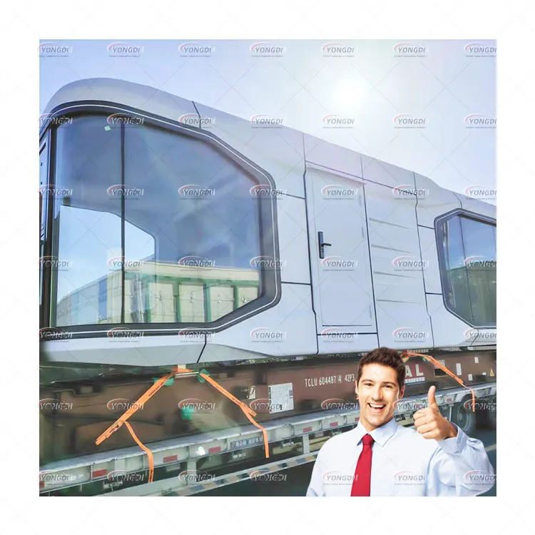 Wholesale price 40ft luxurious prefab eco villa hotel E7 solar power system space capsule mobile home house