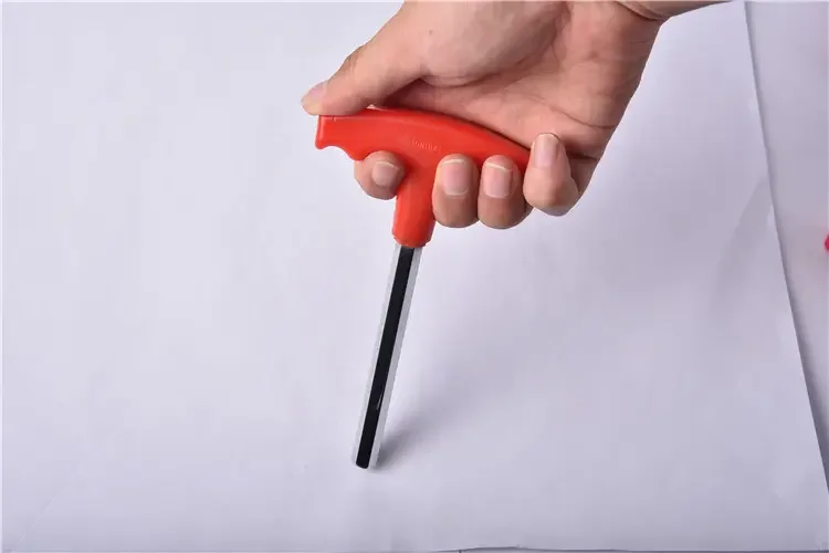 CRV high quality T handle Allen key set Hex key set with plastic holder