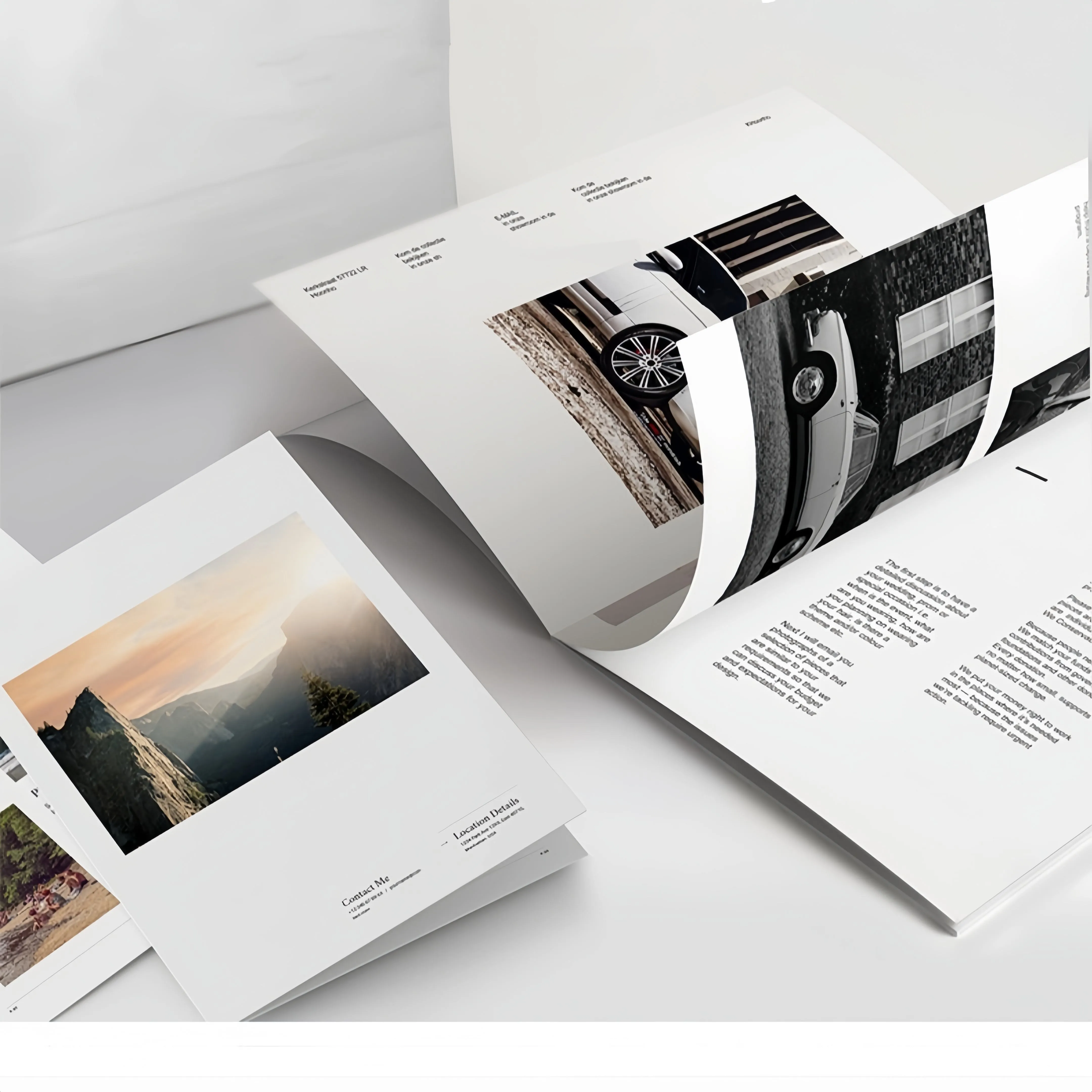 Factory Print Cheap Custom Saddle Stitching Business Brochure Booklet Catalogue Printing