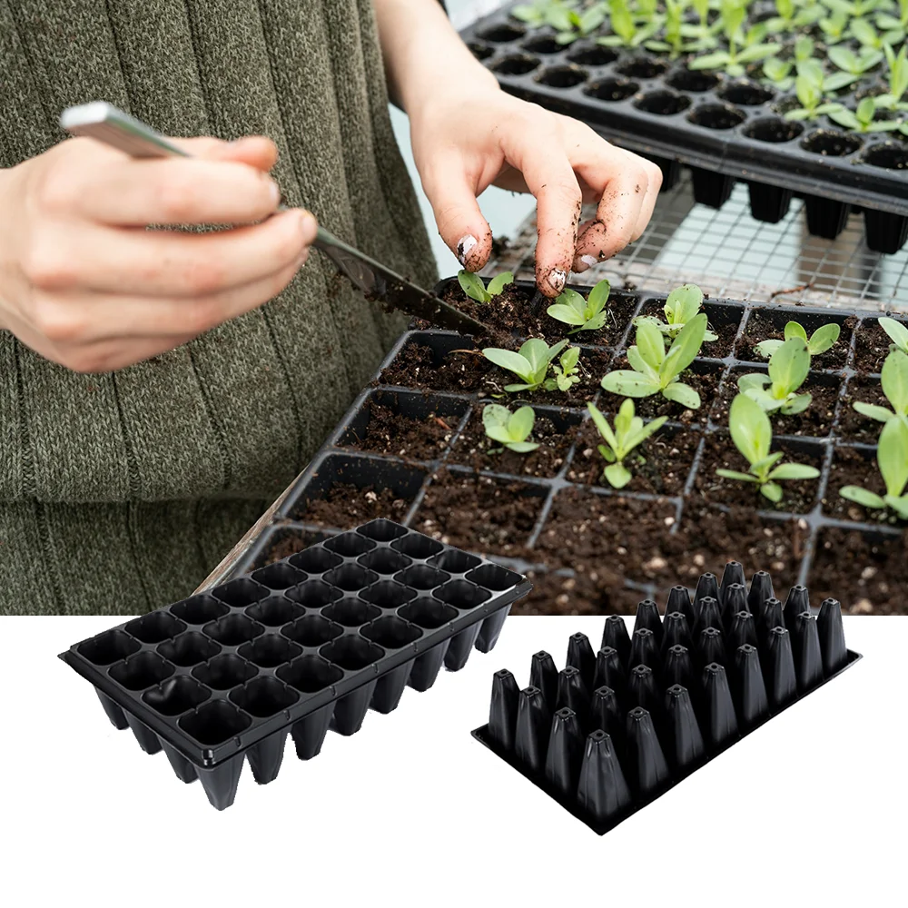 Convenient plastic seed sprout grow germination seedling tray for vegetables nursery