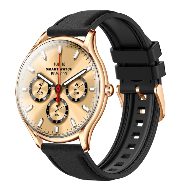 1.43inch GS36 AMOLED Display HD Quality Dialling Incoming Call Reminder Multi-Sport Mode Recording Breathing Training SmartWatch