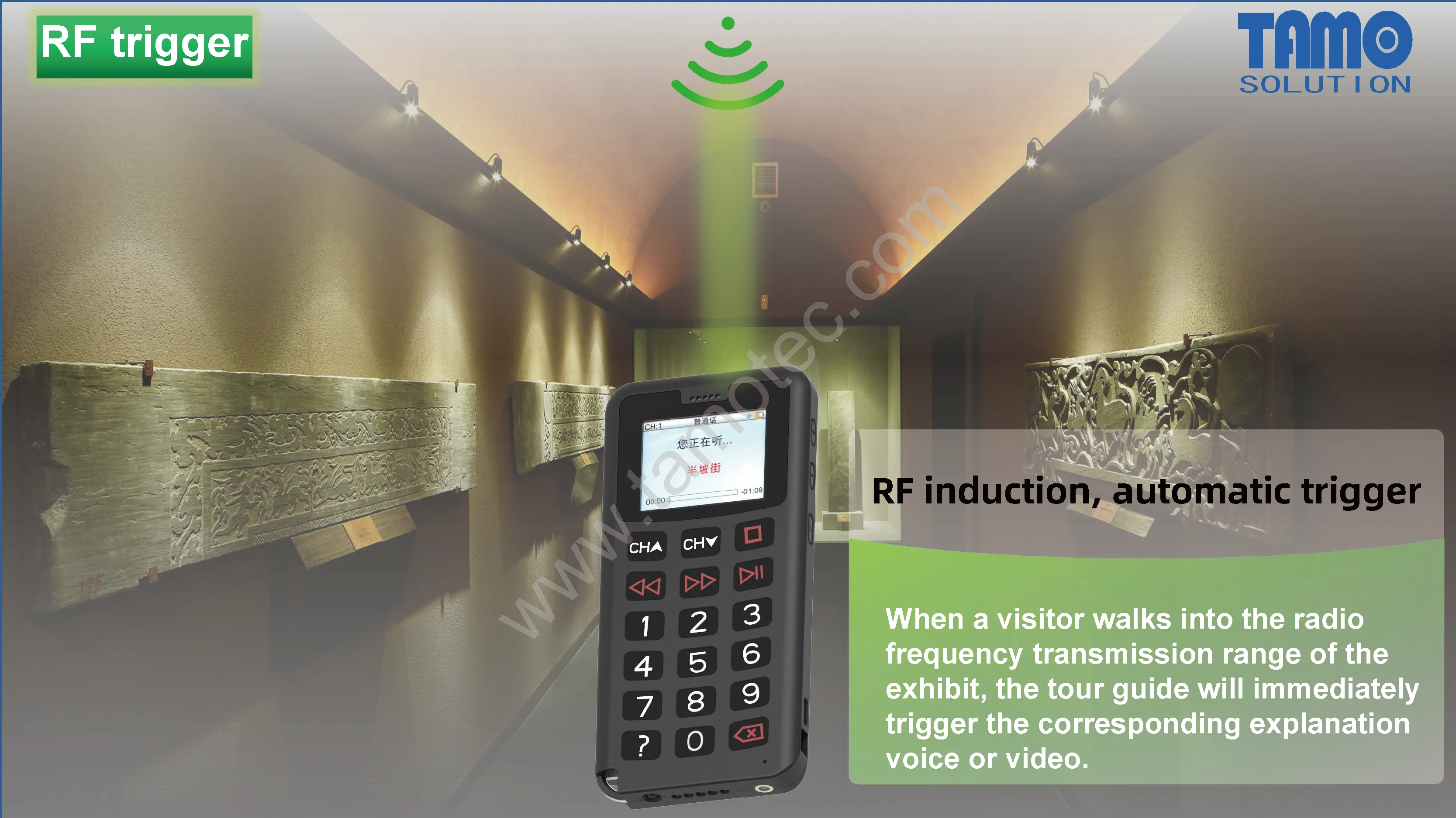 Музей беспроводной GPS Многоязычная система комментариев от tamotec