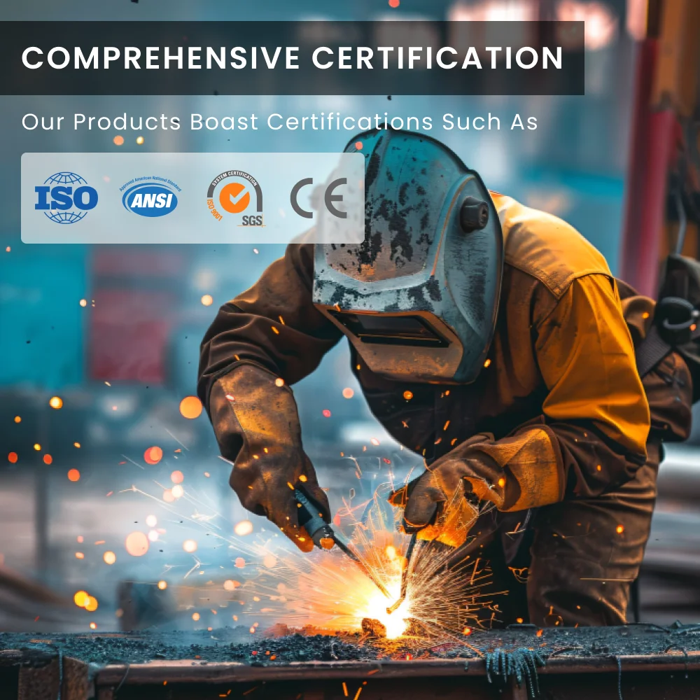 Heat Resistant Premium Grain Argon Arc Cow Split Leather Reinforced Palm Custom Tig Welding Gloves L Safety Fire