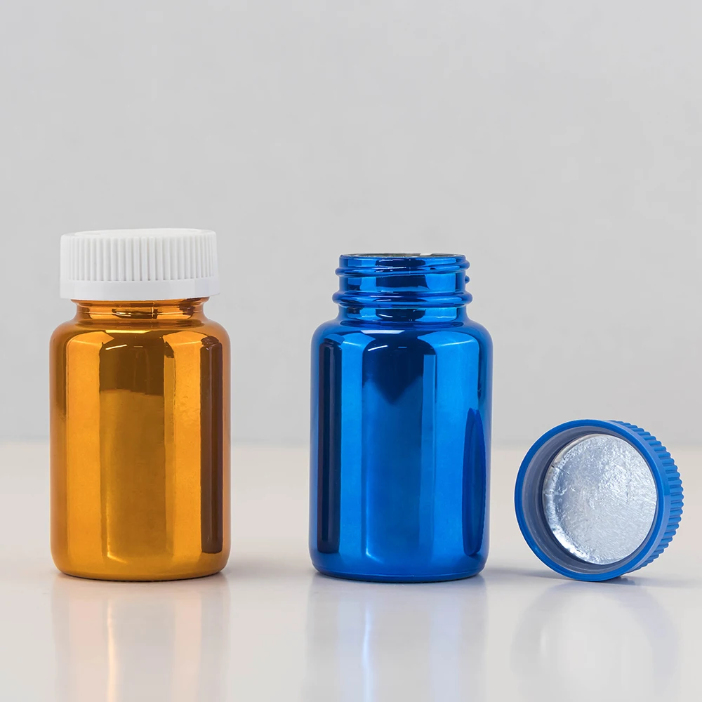 100ml square cosmetic jar glass jar with lid 100ml  for medicine