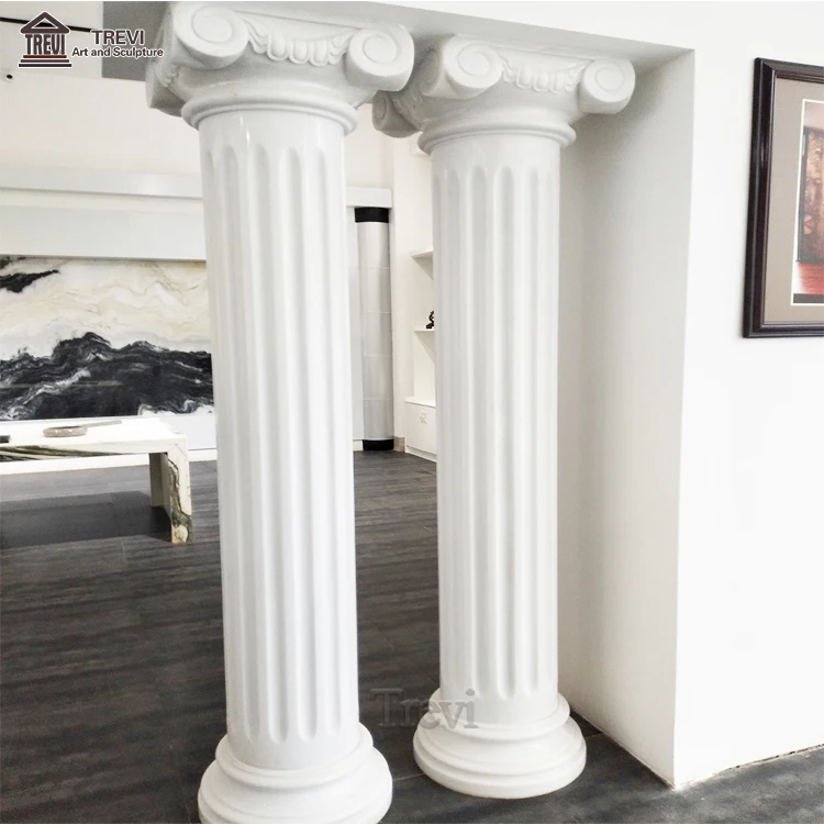 Factory Prices Pedestals Decorative Display Greek Marble Pillars and Columns For Interior