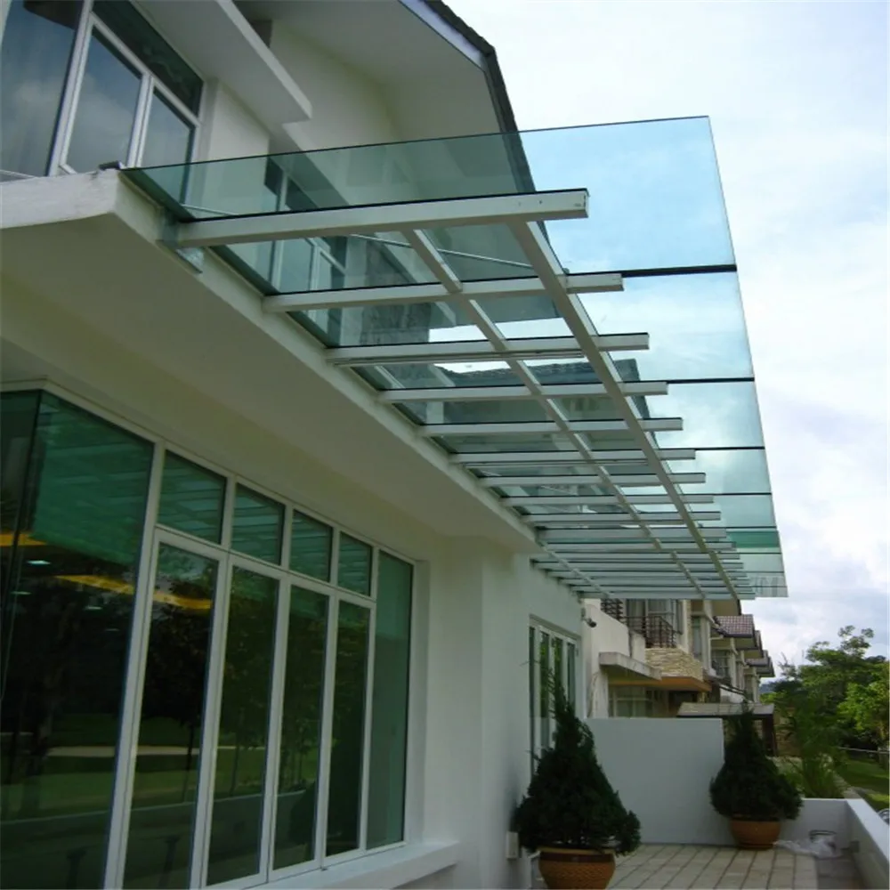roofing sandwich panel double glass system skylight retractable glass roof canopy roof top glass skylights