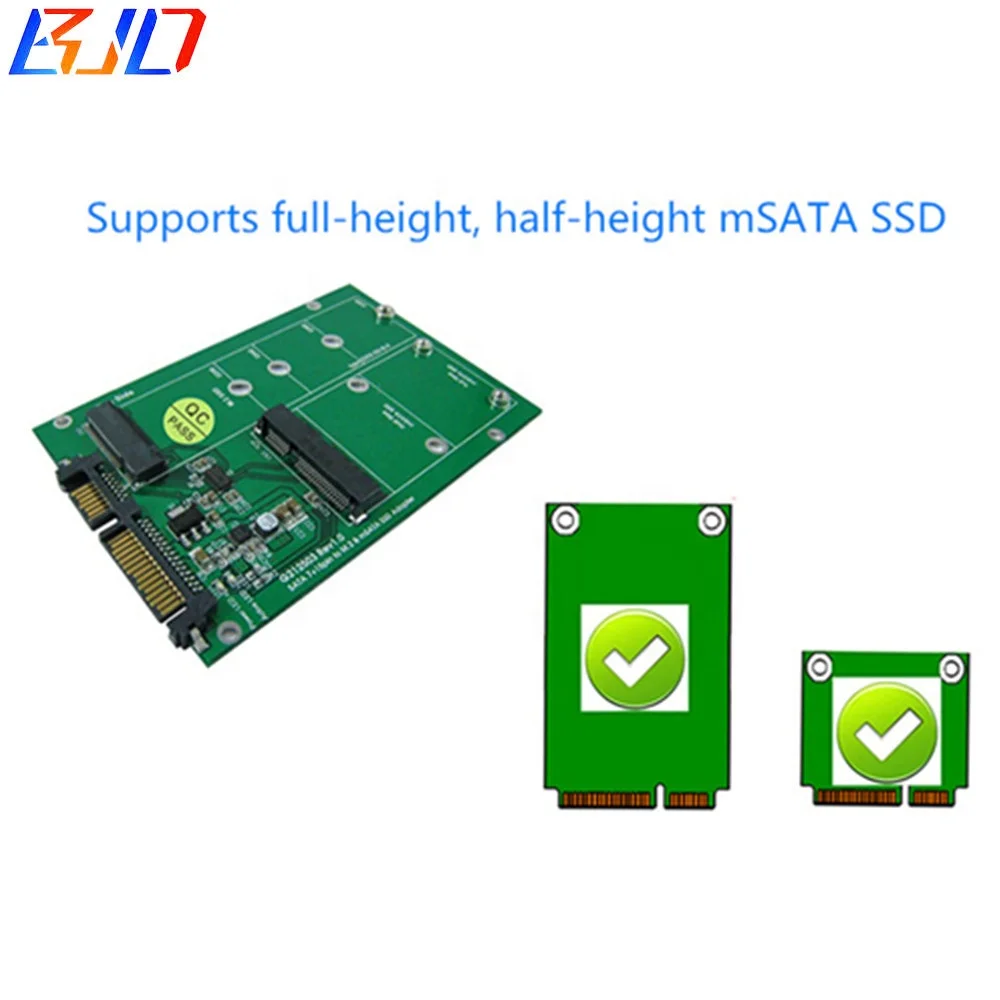 SATA3 7 + 15pin для M.2 (NGFF) и mSATA SSD конвертер адаптер карта