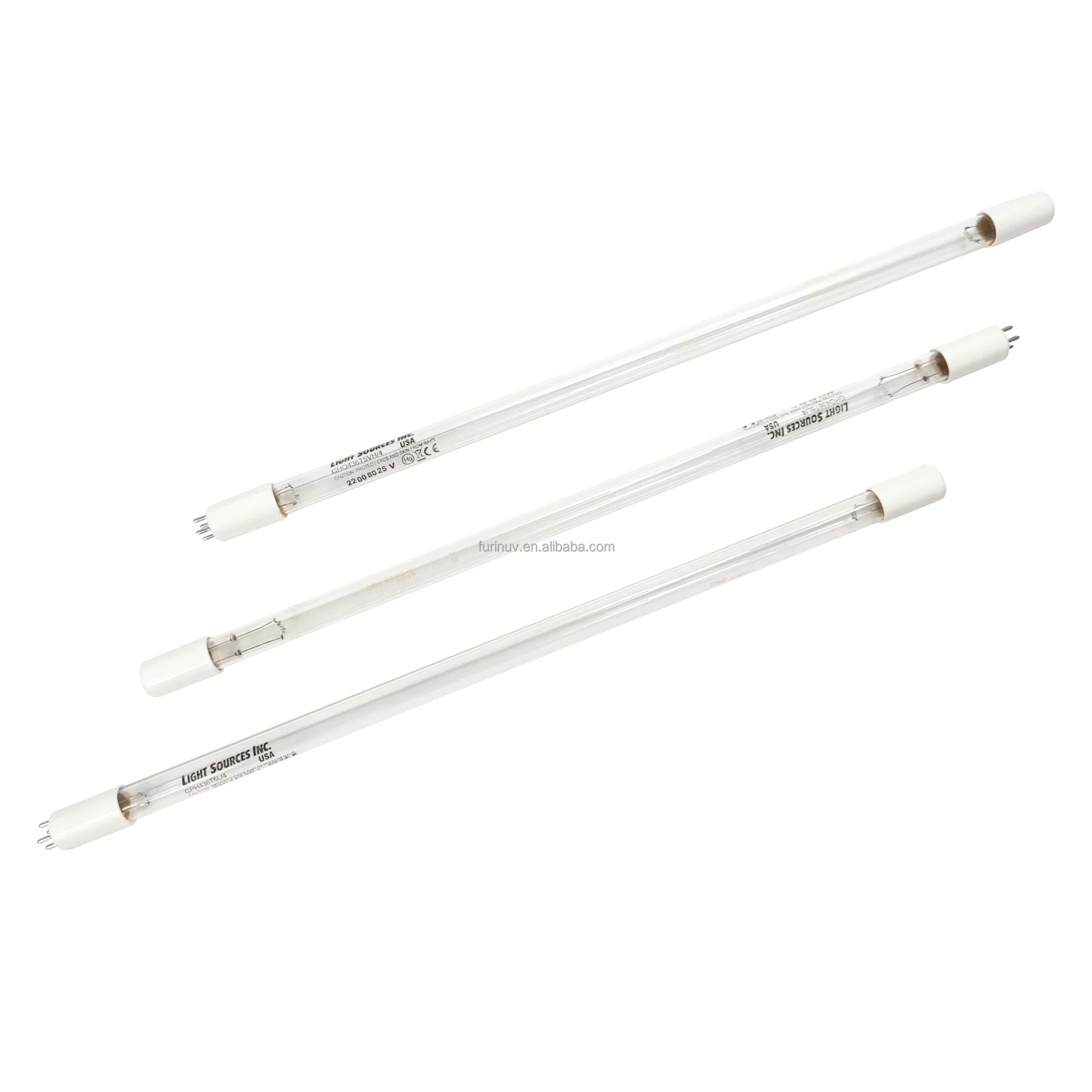 LightSources Tube GHO436T5L Lamp Power 48W 60V 800mA Quartz T5 Germicidal Lamp Light