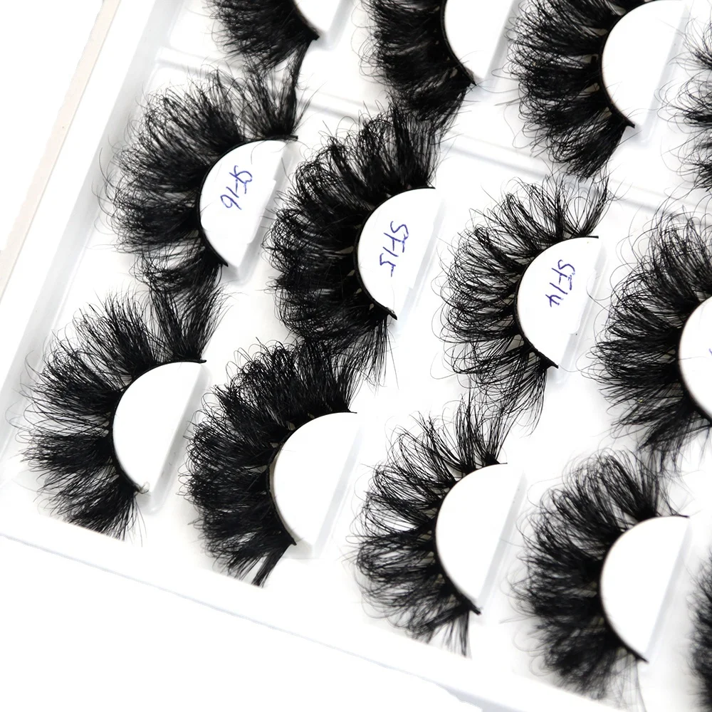 Mink Fluffy Eyelash with Eyelash Factory Vendor Customized Boxes Free Sample Free Shipping Wholesale Custom Box Siberian 3D Soft
