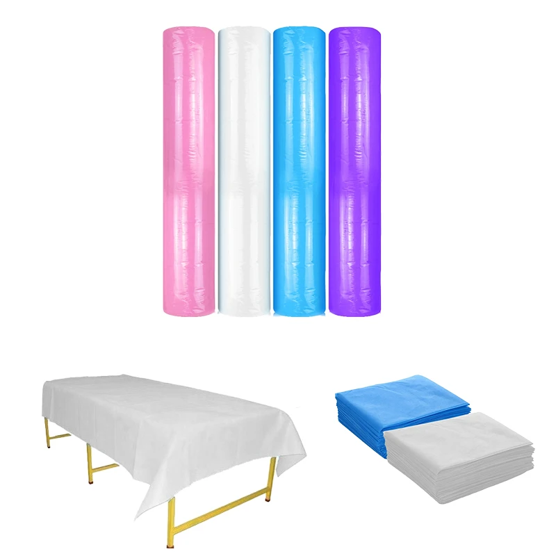 Sms Disposable Medical Non-Woven Bed Sheet New Arrival Bed S Roll For Sale Customized Sms Non-Woven Fabric Bed Sheets