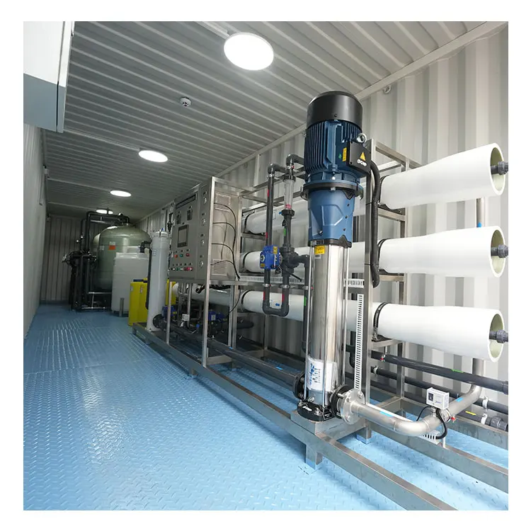 Integrated Container Ro Plant Water Purifier Distiller Machine Ro Water Plant Price For 10000 Liter Ro Plants For Salty Water