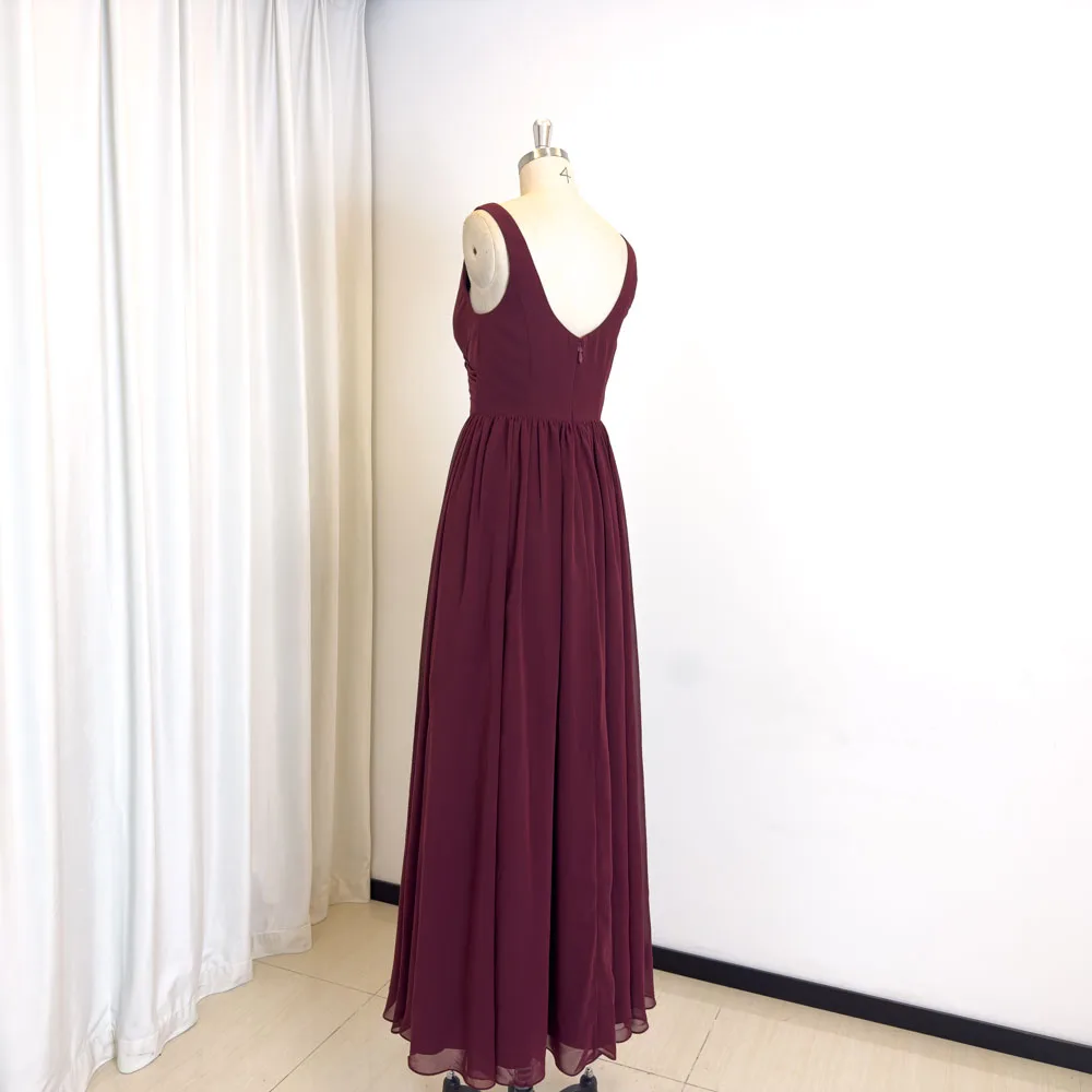 TEENYEE Wholesale Special Occasion Dresses Women Bridesmaids deep V-neck Evening Dress For Women Formal