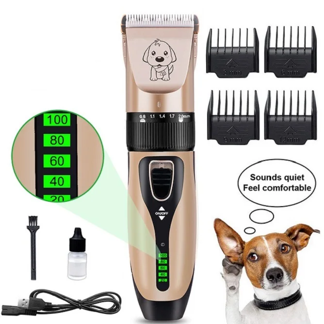Wholesale Price Rechargeable and Practical Cordless Professional Pet Hair Clippers Trimmer Shaver for Dogs Cats and Other Animal