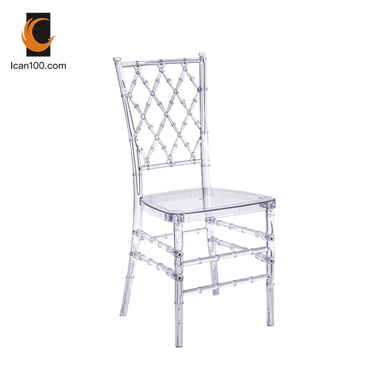 Fashion Luxury Leisure Style Plastic Chair Wedding Chivari Event Clear Chairs