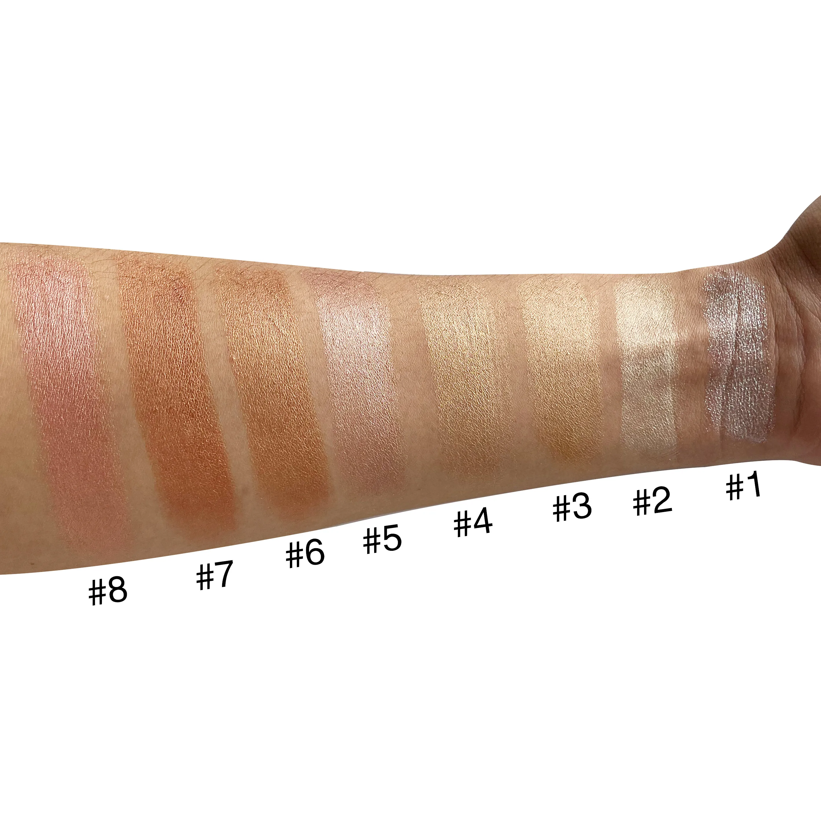 Long-Lasting No-Logo Shaping Bronzer Highlight Stick Powder Palette for Face Shimmer Shading Longwear Makeup