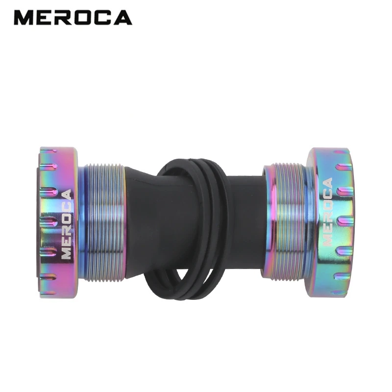 MEROCA M68 Steel Bearing Bottom Bracket Screw-in 68/73 Mm Bicycle Center Axle MTB Bike Aluminum Alloy BB