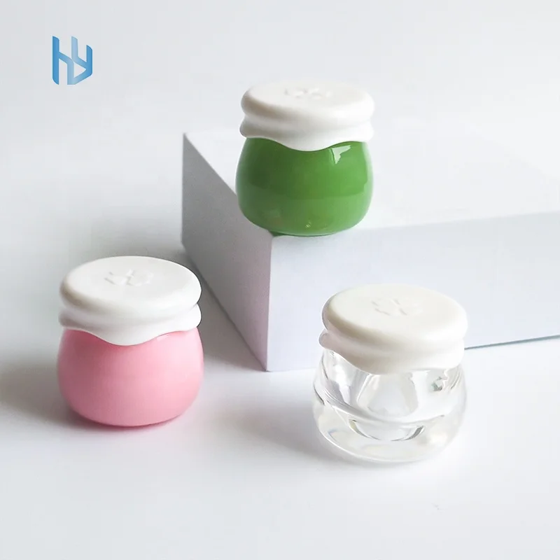 Luxury Sweet Cosmetics Packaging Containers Jar 0.5oz/1oz/2oz/4oz/8oz Lip Body Butter Glass Cosmetic Cream Jars