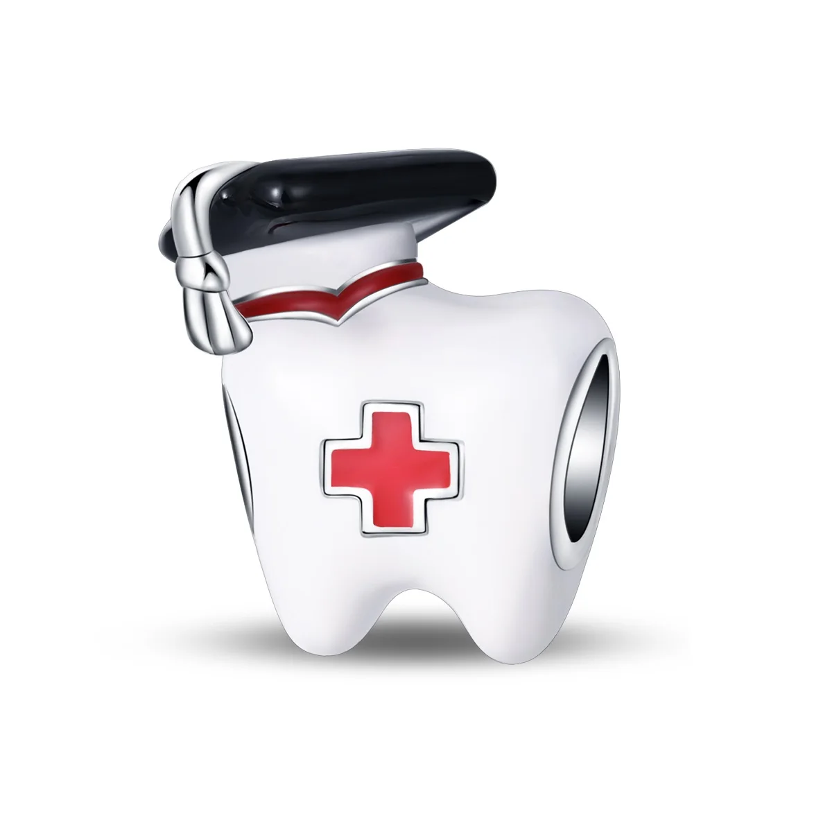 New S925 Sterling Silver charm bead Medical Kit Dental Virus Nurse Capsule Medical Series Pendant charm DIY Bracelet for women