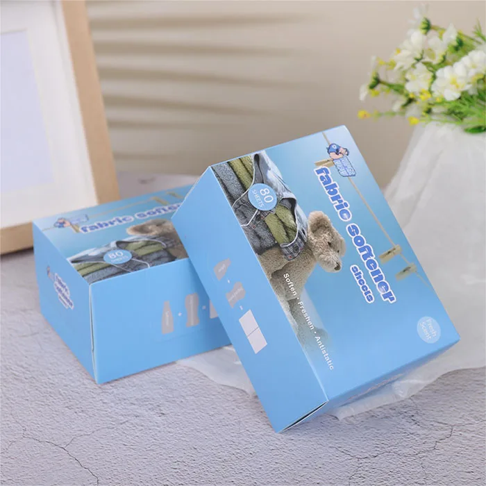 Customized Fresh Scent Nonwoven Natural Laundry Fabric Softener Dryer Sheets