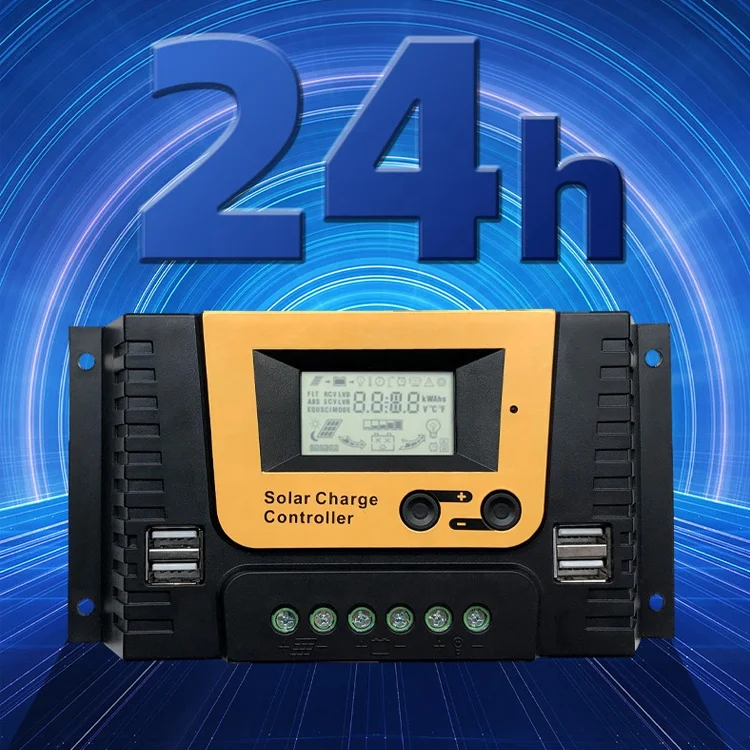 12V 24V 36V 48V 10A-80A Solar controller LCD Intelligent charge and discharge controller Off-grid system photovoltaic controller