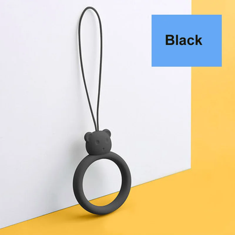  Милый ремешок для телефона силиконовый подвесной мобильного Подвеска Airpods Huawei ключей ID карты