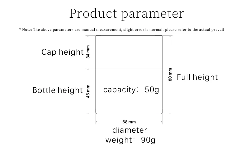 50g rotate design makeup Cleansing cream container plastic jar cleansing balm packaging