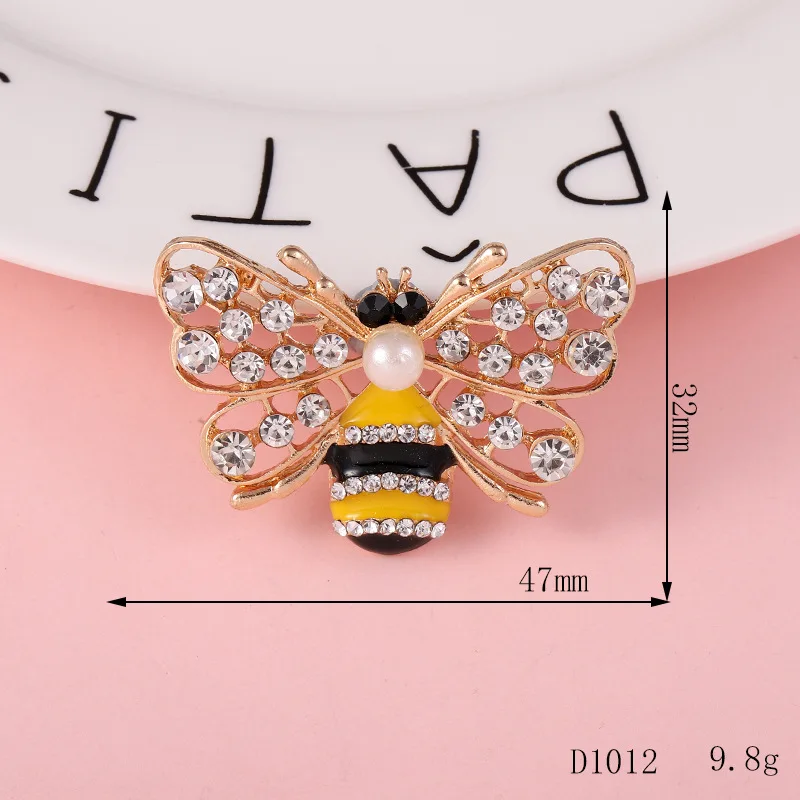 Fashion small metal bee shape shoe clips shoe buckles ornaments bling for women and girls party gifts shoes decorations charms