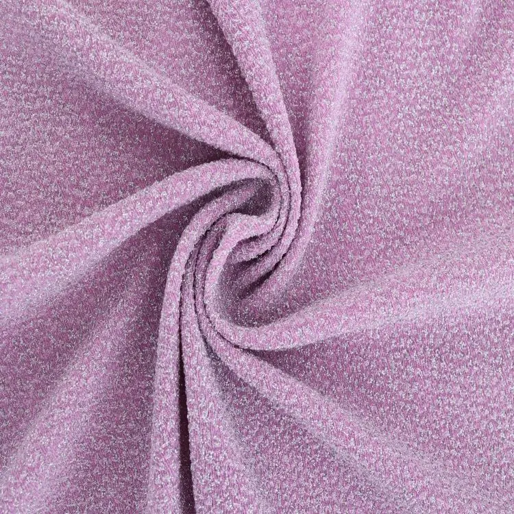 75%Polyester 20%Lurex 5%Spandex Printed Knitted Lurex Stretch Stripe Jacquard Fabric Metallic For Women Dress