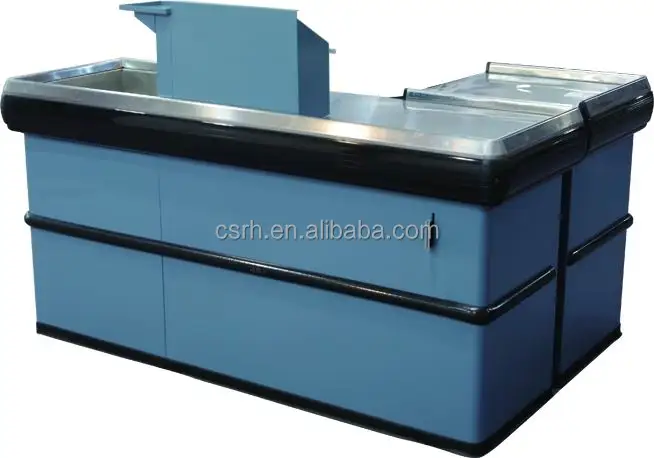 RH-CR124   High quality supermarket checkout counter Store cashier desk design for sale