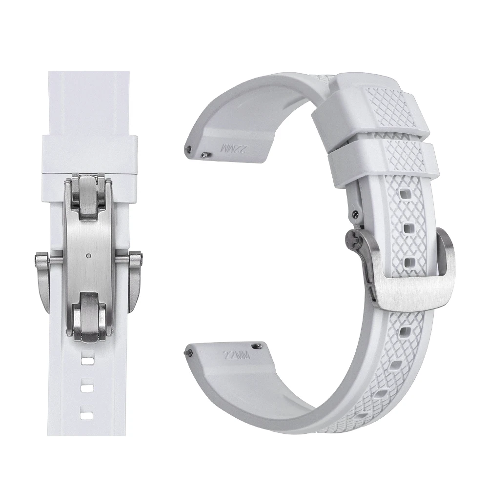 JUELONG Premium пряжки вулканизированные силиконовые быстроразъемные часы 20 мм 22 мм FKM ремешок часы с высококачественной пряжкой