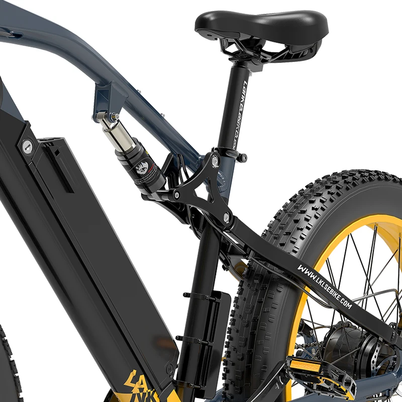 US EU warehouse Lankeleisi RV700 E Bike 1000W 26 inch Fat Electric Bike Full Suspension E Mountain bike