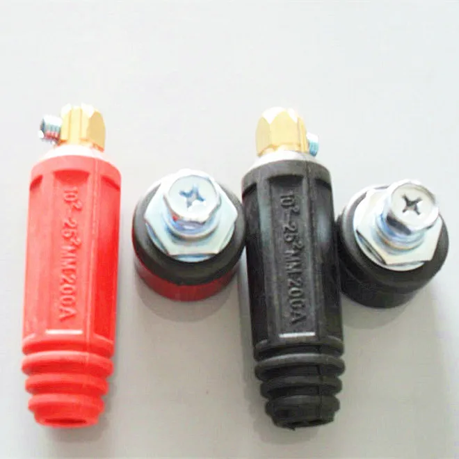 Red and Black Euro Type Welding Cable Socket DKJ10-25ZY