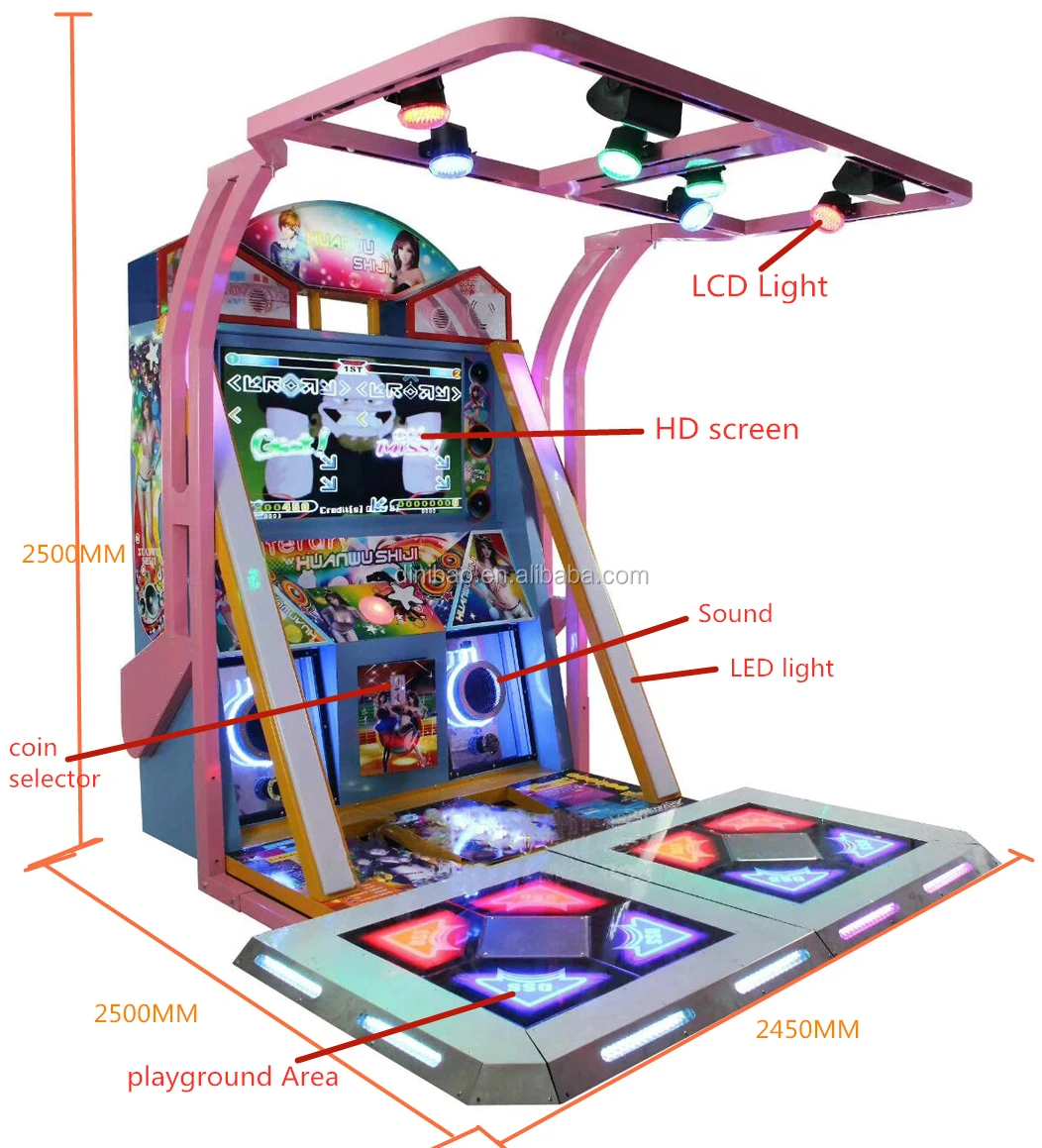 Guangzhou Factory Price Coin operated dance machine dance century arcade game machine