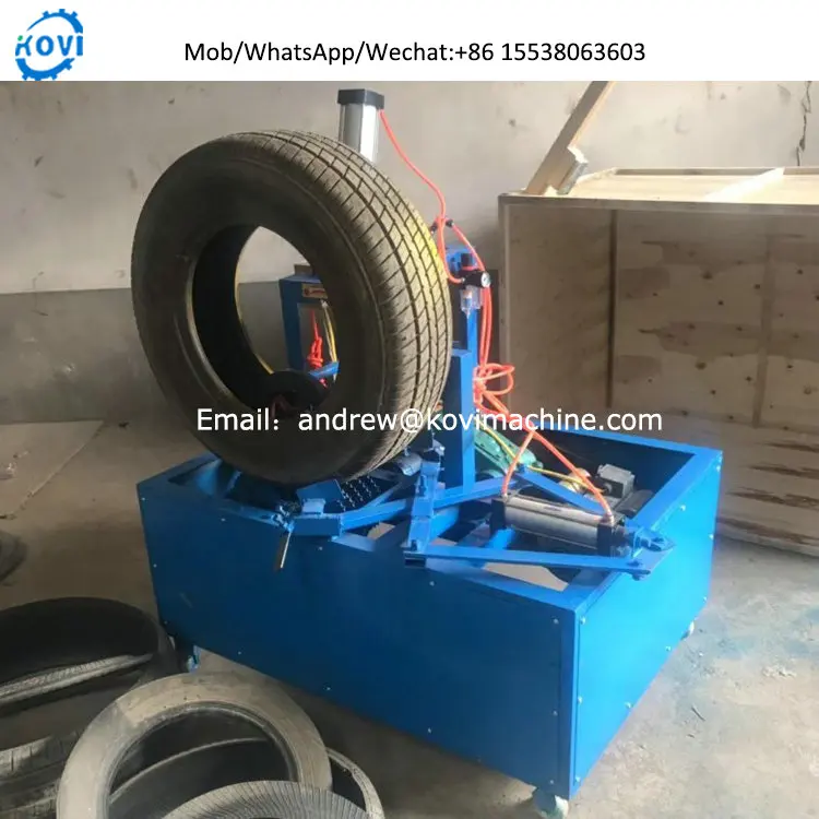 Мобильная машина для резки шин и резины, машина для переработки шин