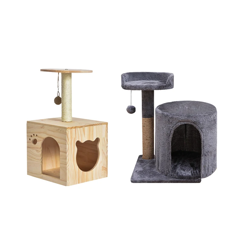 Wholesale Manufacturer Design OEM Large cats trees cats, Climbing Frame with Sisal Rope Post Platform and Ladder/