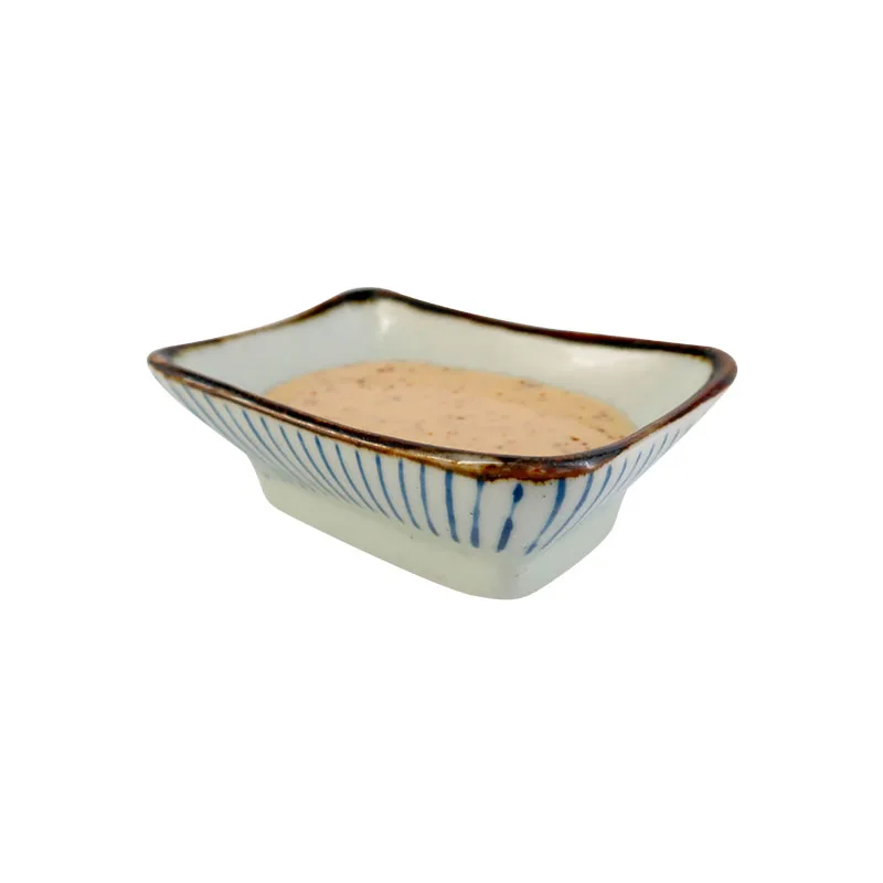 1.6L Natural Delicious Japanese fresh green mustard flavored sesame salad dressing for vegetable