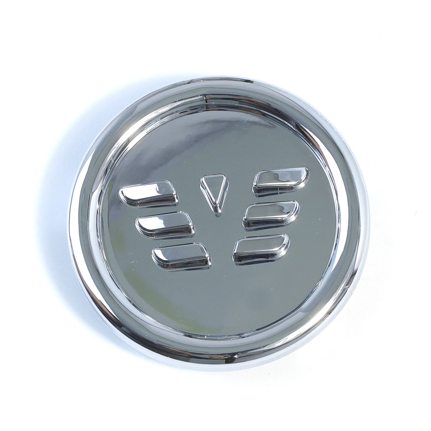 2024 New Chrome Silver Car Monogram Logo Badge ABS Hood Trunk Car Outdoor Waterproof custom car stickers