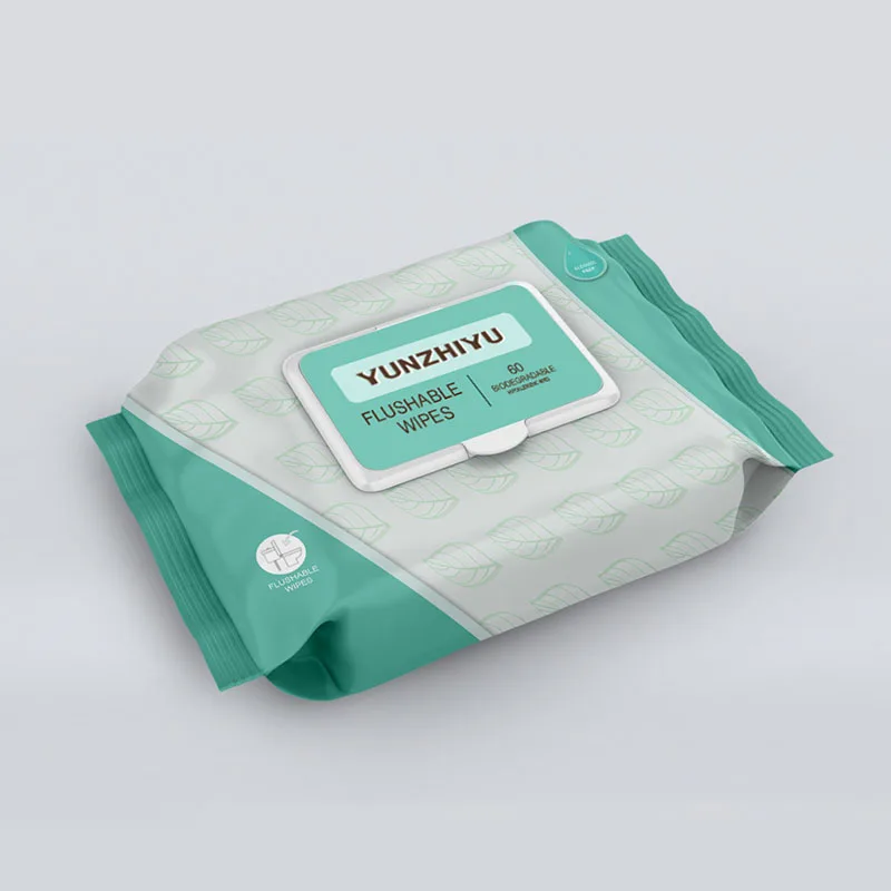 Private Label Biodegradable Material Baby and Adults Flushable Wet Wipes