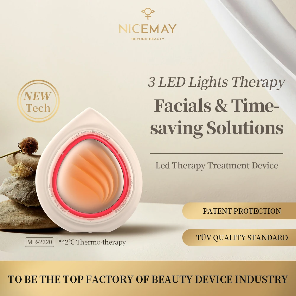 Photon Therapy Mini 3-color LED IPX7 Promote Essence Introduction tool Mask Treatment Device