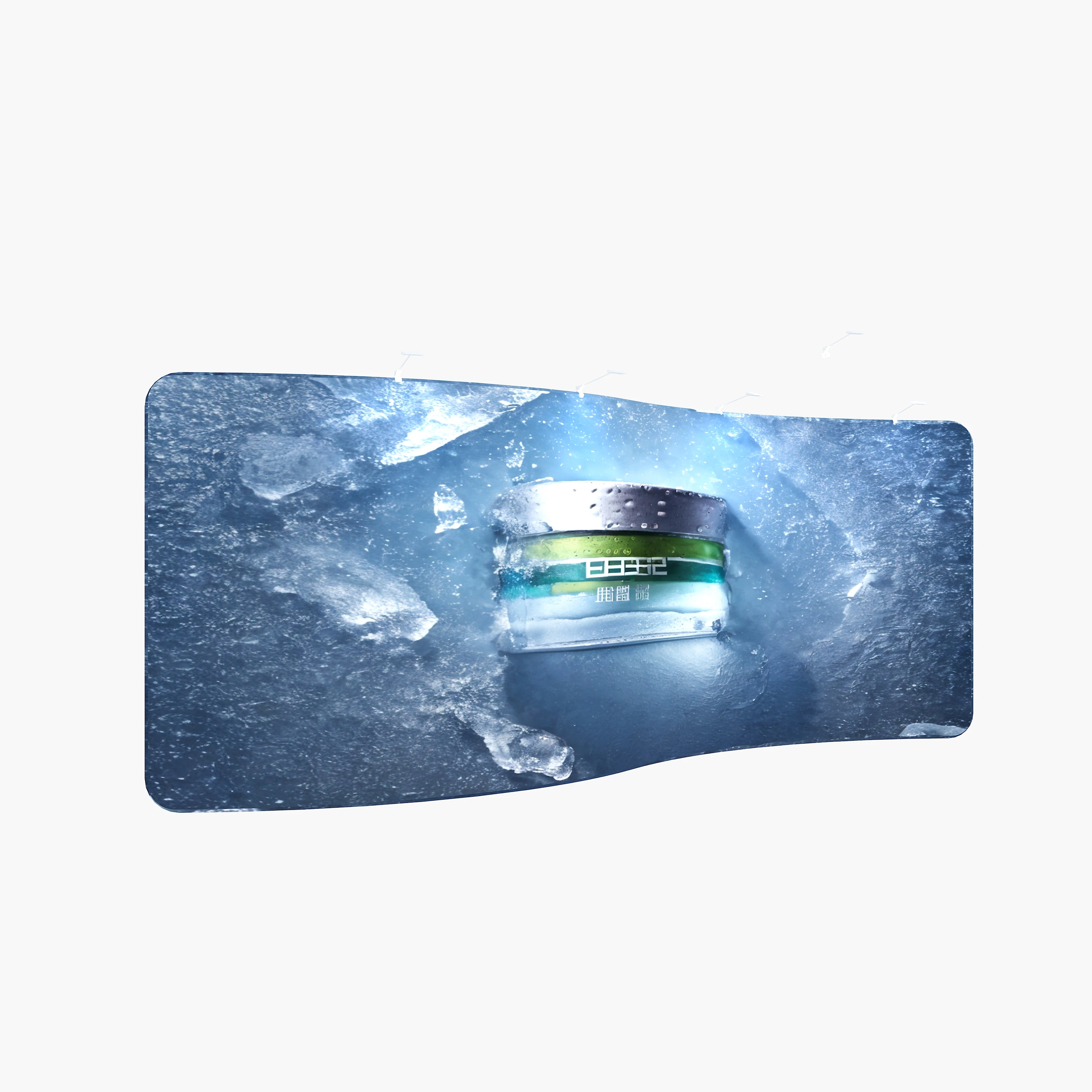 Custom Fabric Tube Telescopic Banner Stand Backdrop Wall Exhibitor Trade Show Display Banner Stands Portable