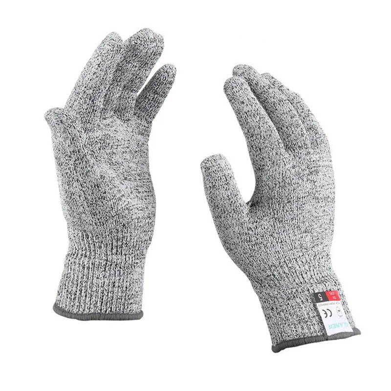 The cut gloves HPPE knitted kitchen cut-proof gloves Labor protection woodworking slaughter cutting prevention  gloves