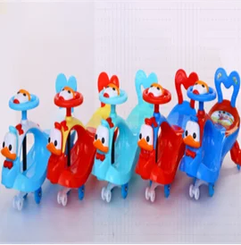 Wholesale 2024 cartoon toys cars for kids to drive / swing music & light twist car for baby girl and boy